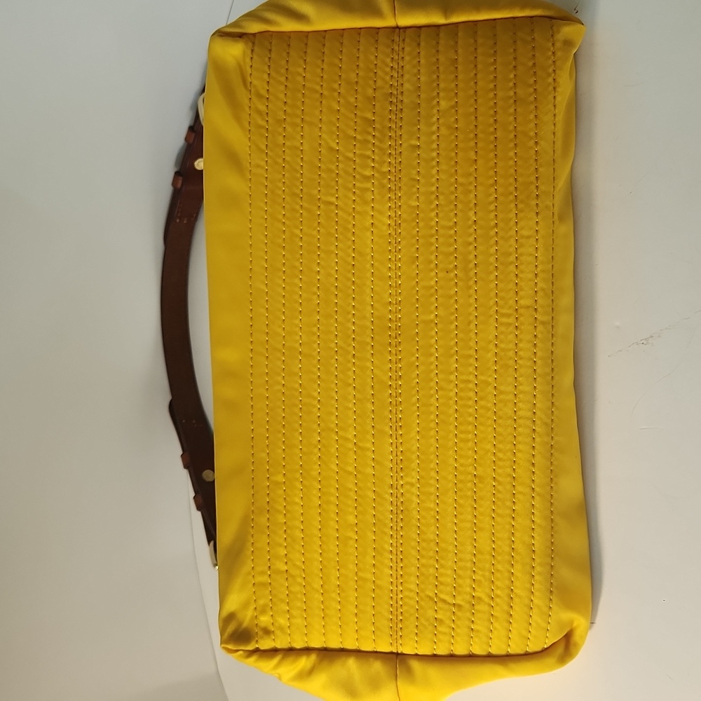 Dooney And Bourke Gold Nylon Hobo Bag - Picture 3 of 5